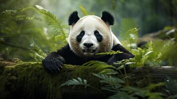 ai generato gigante panda alto qualità Immagine foto