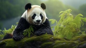 ai generato gigante panda alto qualità Immagine foto