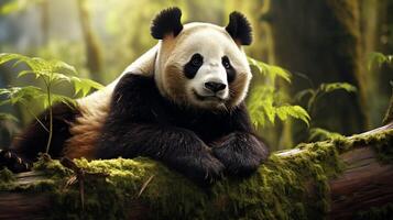 ai generato gigante panda alto qualità Immagine foto