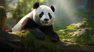 ai generato gigante panda alto qualità Immagine foto