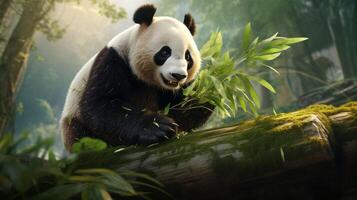 ai generato gigante panda alto qualità Immagine foto