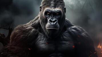 ai generato gorilla alto qualità Immagine foto