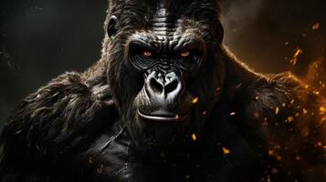 ai generato gorilla alto qualità Immagine foto