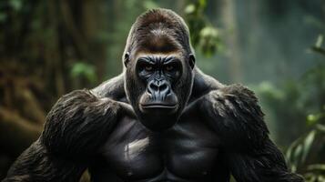 ai generato gorilla alto qualità Immagine foto