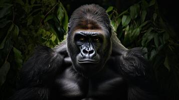 ai generato gorilla alto qualità Immagine foto