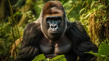 ai generato gorilla alto qualità Immagine foto