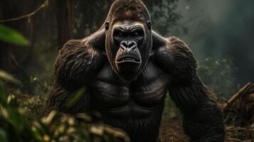 ai generato gorilla alto qualità Immagine foto