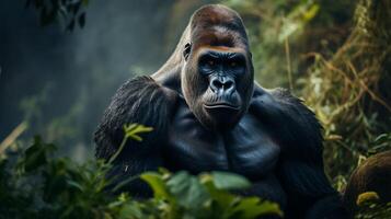 ai generato gorilla alto qualità Immagine foto