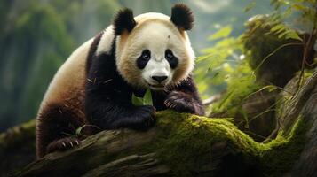 ai generato gigante panda alto qualità Immagine foto