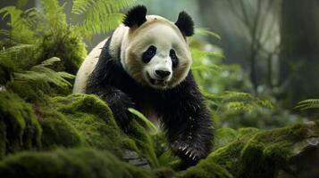 ai generato gigante panda alto qualità Immagine foto