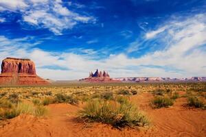 ai generato deserto paesaggio sfondo foto