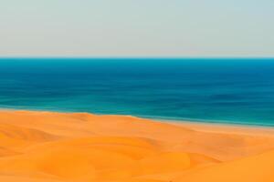 ai generato deserto paesaggio sfondo foto