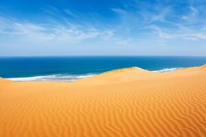 ai generato deserto paesaggio sfondo foto