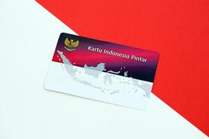 indonesiano kip inteligente Indonesia carta originariamente chiamato kartu Indonesia Pintar foto