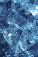 ai generato geometrico blu ghiaccio struttura sfondo foto