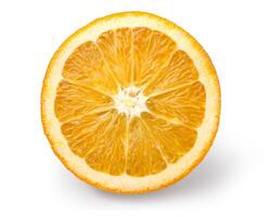 frutta arancione isolata foto