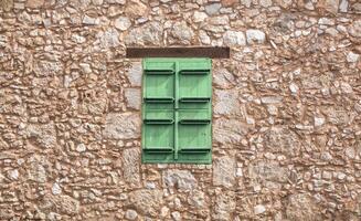 verde finestra persiane foto