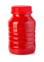 bottiglia di ketchup isolato su sfondo bianco foto
