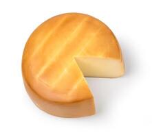 formaggio su bianca sfondo isolato foto