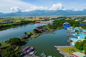 parco acquatico del fiume dongshan a yilan, taiwan foto