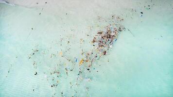 inquinata oceano acque, aereo plastica crisi foto