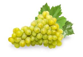 verde uva frutta isolato foto