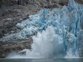 cascata di ghiaccio, ghiacciaio dawes foto
