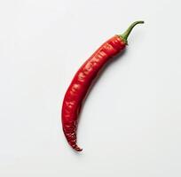 ai generato un' alto precisione digitale cucina termometro con un' singolo chili Pepe isolato su un' trasparente sfondo foto