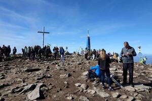 carpazi montagne, Ucraina - ottobre 8, 2022 montare hoverla. Carpazi nel Ucraina nel autunno foto