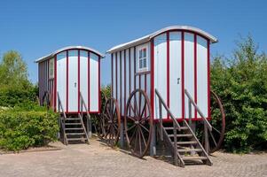 storico mutevole camere a lungomare di bansino, baltico mare,usedom,meclemburgo-pomerania anteriore,germania foto