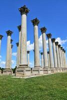 colonne e pilastri trasferito per il botanico giardino foto