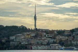 nuovo comunicazione Torre Visualizza a partire dal Istanbul bosphorus crociera foto