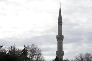 sultanahmet blu moschea nel Istanbul, tacchino - il minareti Torre foto