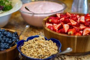 muesli Yogurt bar foto