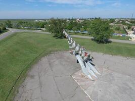 Russia, krasnodar 2021. monumento per il combattente aereo foto