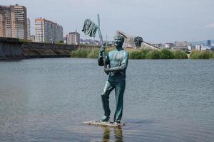 Russia, novorossijsk 2021. monumento per mironov gesha Kozodoev nel novorossiysk. foto