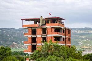 turco, bodrum - 2019, Maggio 11.costruzione di alto salire Residenziale edifici. foto
