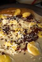 crepes con formaggio, Banana e cioccolato diffusione foto