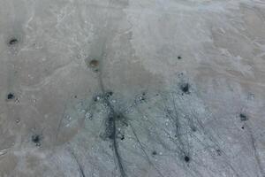 superiore Visualizza di il sale lago fango fonti. esterno somiglianza con foto