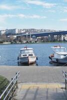tacchino Istanbul 12 giugno 2023. barca bacino su fiume nel eyupsultan. foto