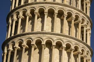 dettaglio di modello di caduta Torre di piza foto