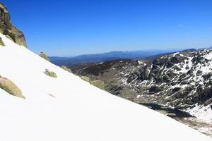 neve gredo montagne nel avila Spagna foto