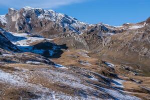 pirenei montagne frontera del portalet, huesca, aragona, Spagna foto