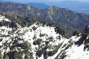 neve gredo montagne nel avila Spagna foto