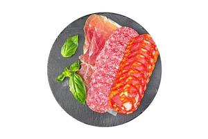 salsiccia carne affettata assortita salame, chorizo, jamon prosciutto