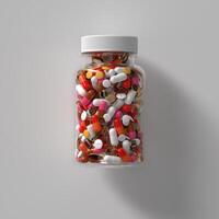 pillole e capsule di medicinali foto