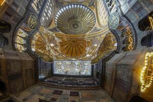 hagia Sofia moschea nel Istanbul, tacchino - interno foto