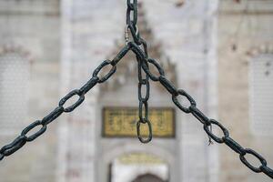 sultanahmet blu moschea nel Istanbul, tacchino - il cancello foto