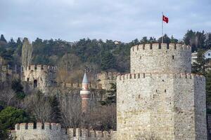 rumeli isari castello Visualizza a partire dal Istanbul bosphorus crociera foto