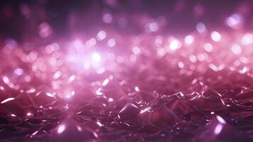 ai generato rosa splendore particella astratto bokeh sfondo fotorealistico 3d rendere foto